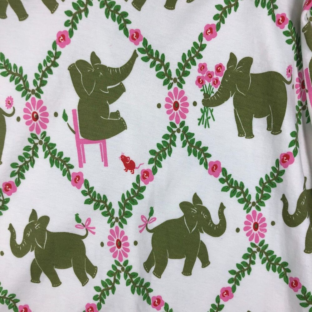 Beaufort Bonnet Company Tunic Top Womens Medium Highland Park Peanut Elephant - Picture 4 of 10
